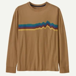 Online Kids' Long-Sleeved Regenerative Organic Certified&reg; Cotton Ridge Rise Stripe T-Shirt Kids Kids' & Baby|Tops