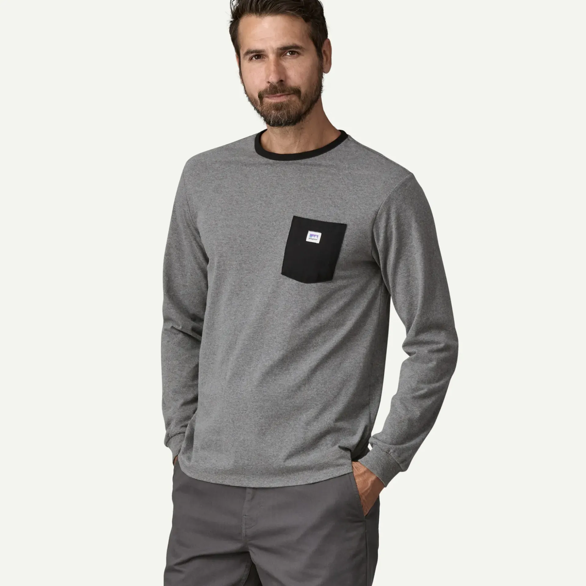 Outlet Long-Sleeved Shop Sticker Pocket Responsibili-Tee® Men's|T-Shirts
