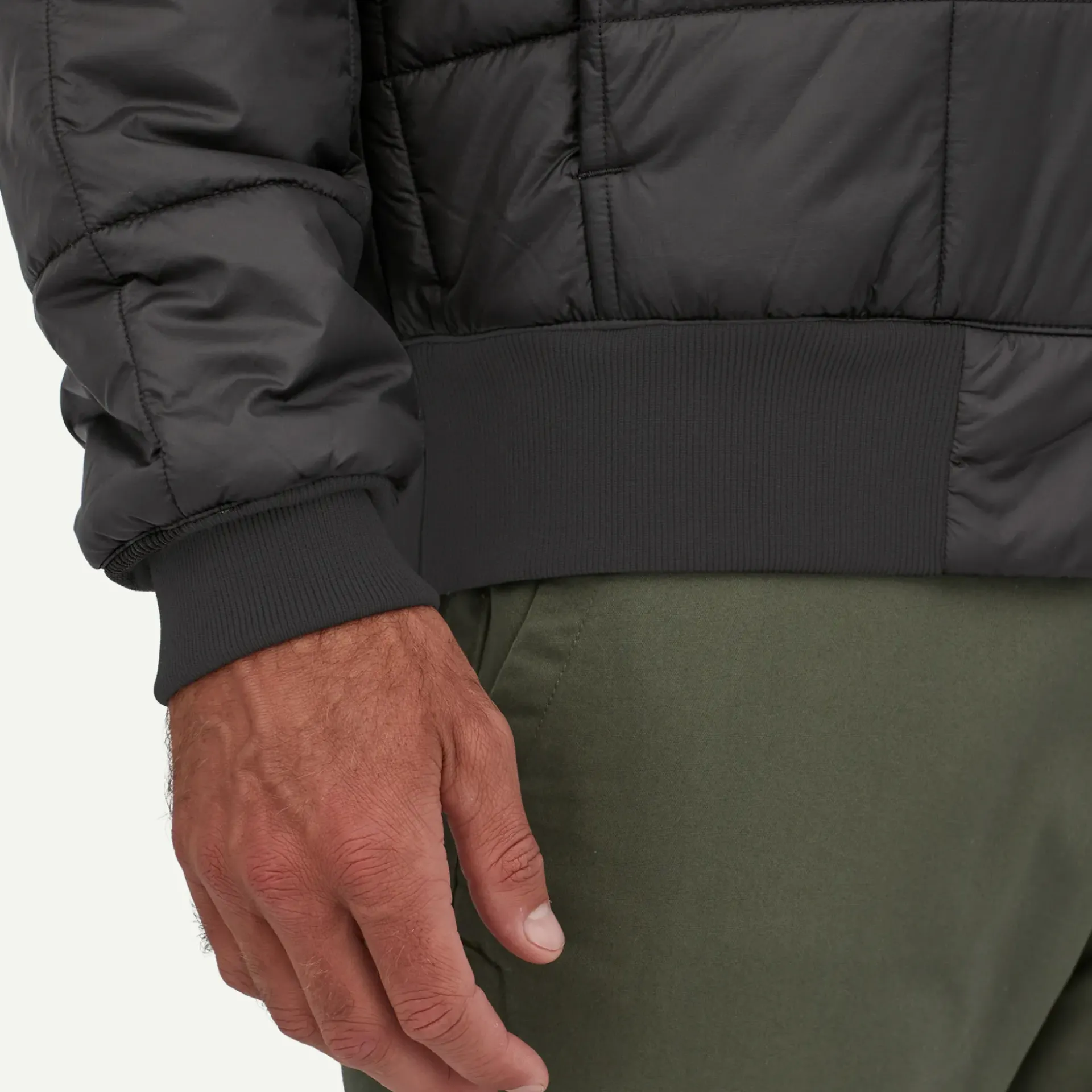 Outlet Men's Box Quilted Hoody Men's|Casual