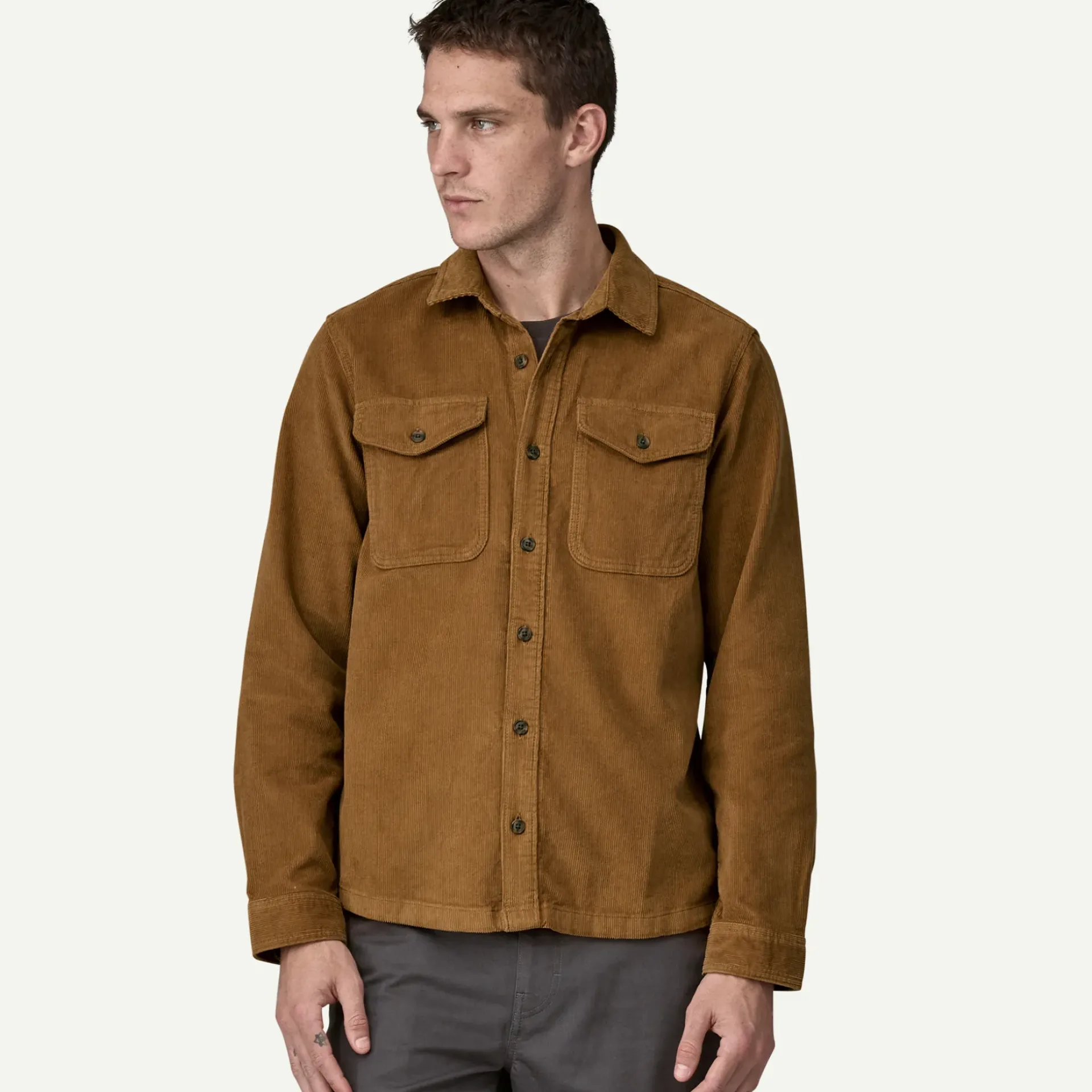 Outlet Men's Corduroy Shirt Button Down|Long Sleeve