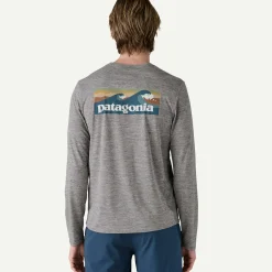 Clearance Men's Long-Sleeved Capilene® Cool Daily Graphic Shirt - Waters Shop Men’S|Shop Men’S