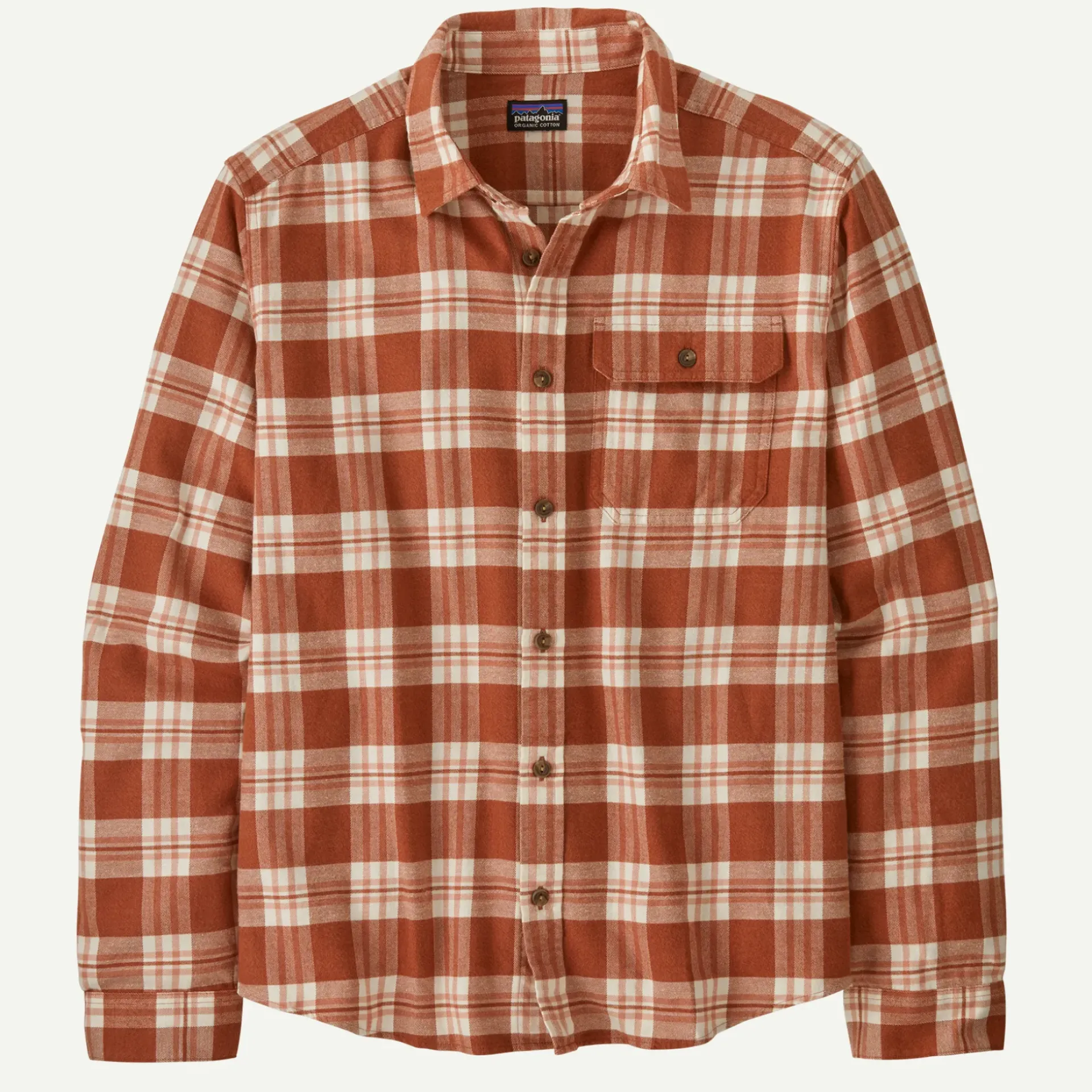 Outlet Men's Long-Sleeved Lightweight Fjord Flannel Shirt Men's|Button Down