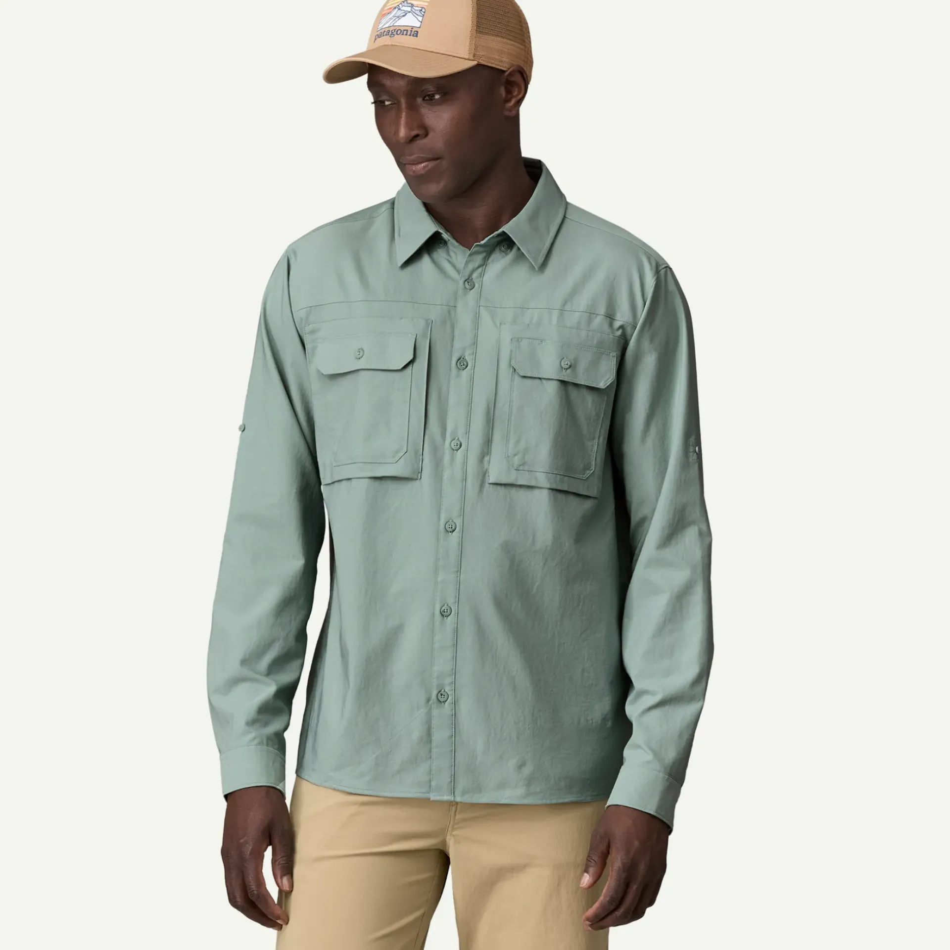 Hot Men's Long-Sleeved Self-Guided Sun Shirt Shop Men’S|Button Down