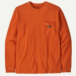 Online Men's Long-Sleeved Work Pocket T-Shirt Men's|T-Shirts
