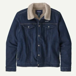 Men's Pile-Lined Trucker Jacket Men's|Casual