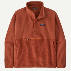 Men's Retro Pile Half-Snap Fleece Pullover Men's|Pullovers