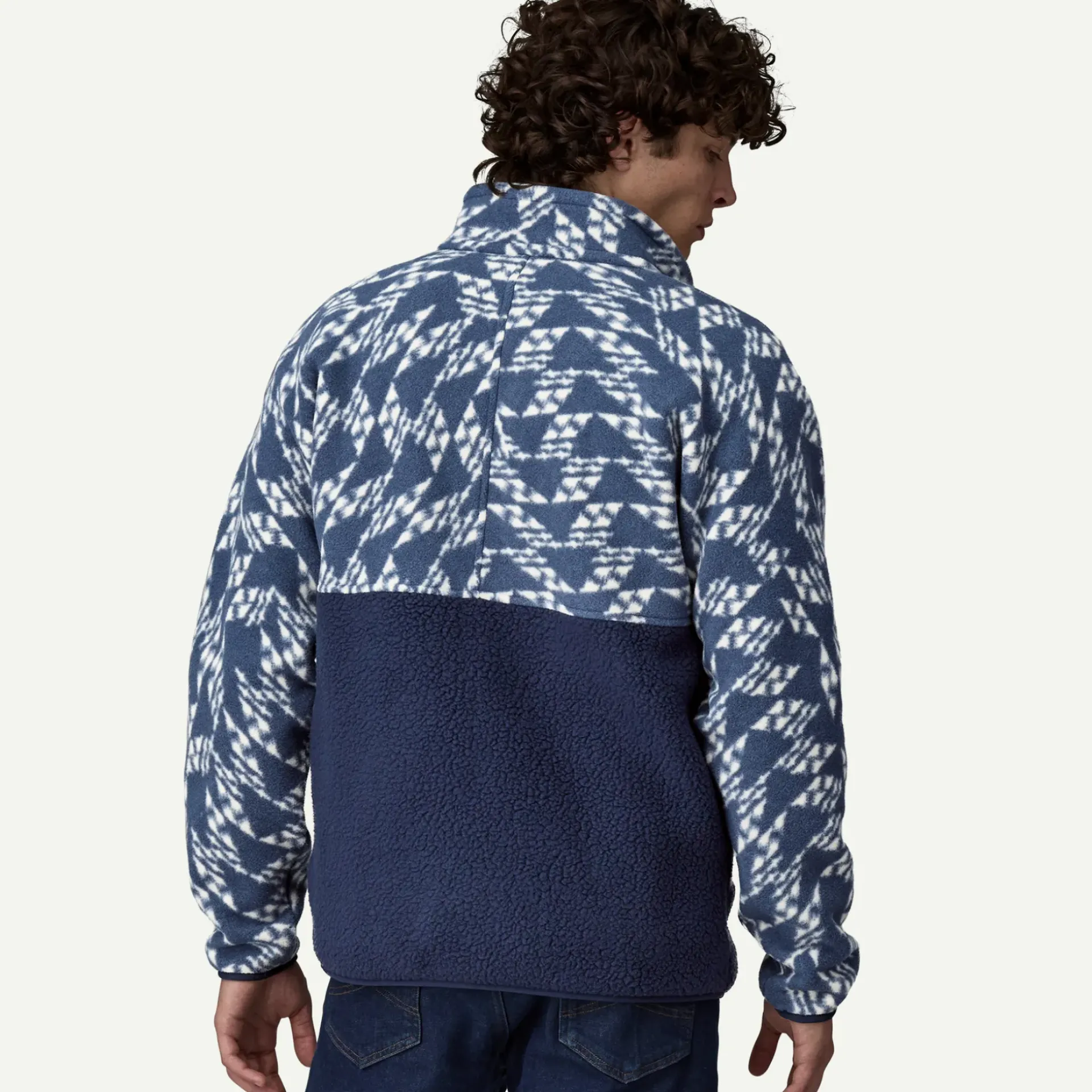 Men's Retro Pile Half-Snap Fleece Pullover Men's|Pullovers
