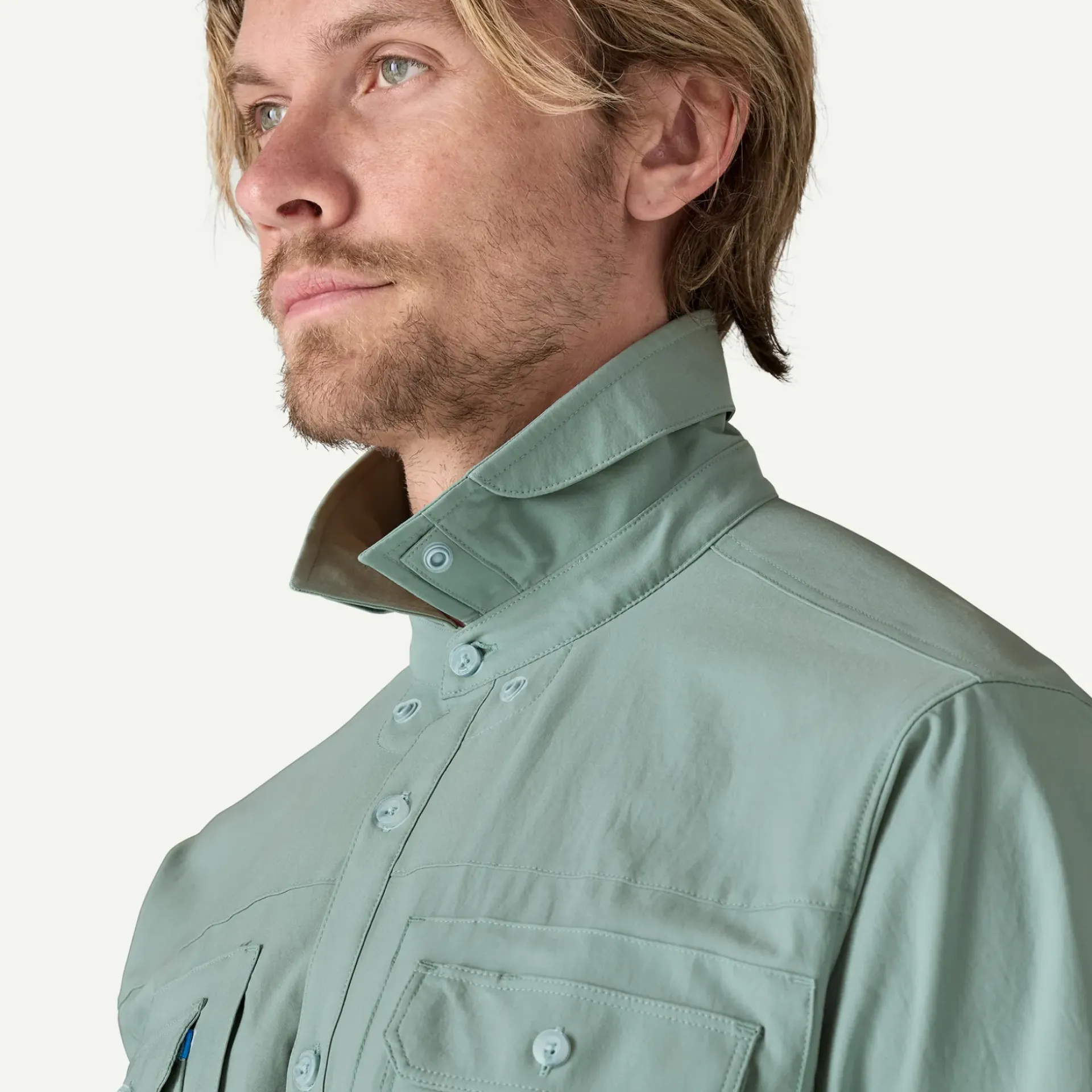 Clearance Men's Short-Sleeved Self-Guided Sun Shirt Shop Men’S|Button Down