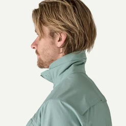 Clearance Men's Short-Sleeved Self-Guided Sun Shirt Shop Men’S|Button Down