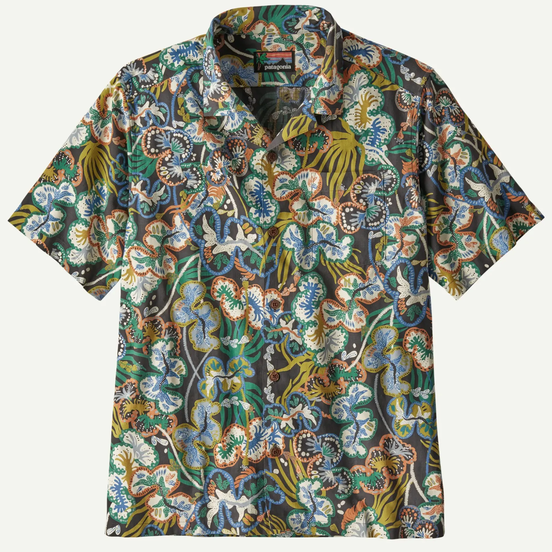 Outlet Men's Tidal Threads Camp Shirt Button Down|Long Sleeve