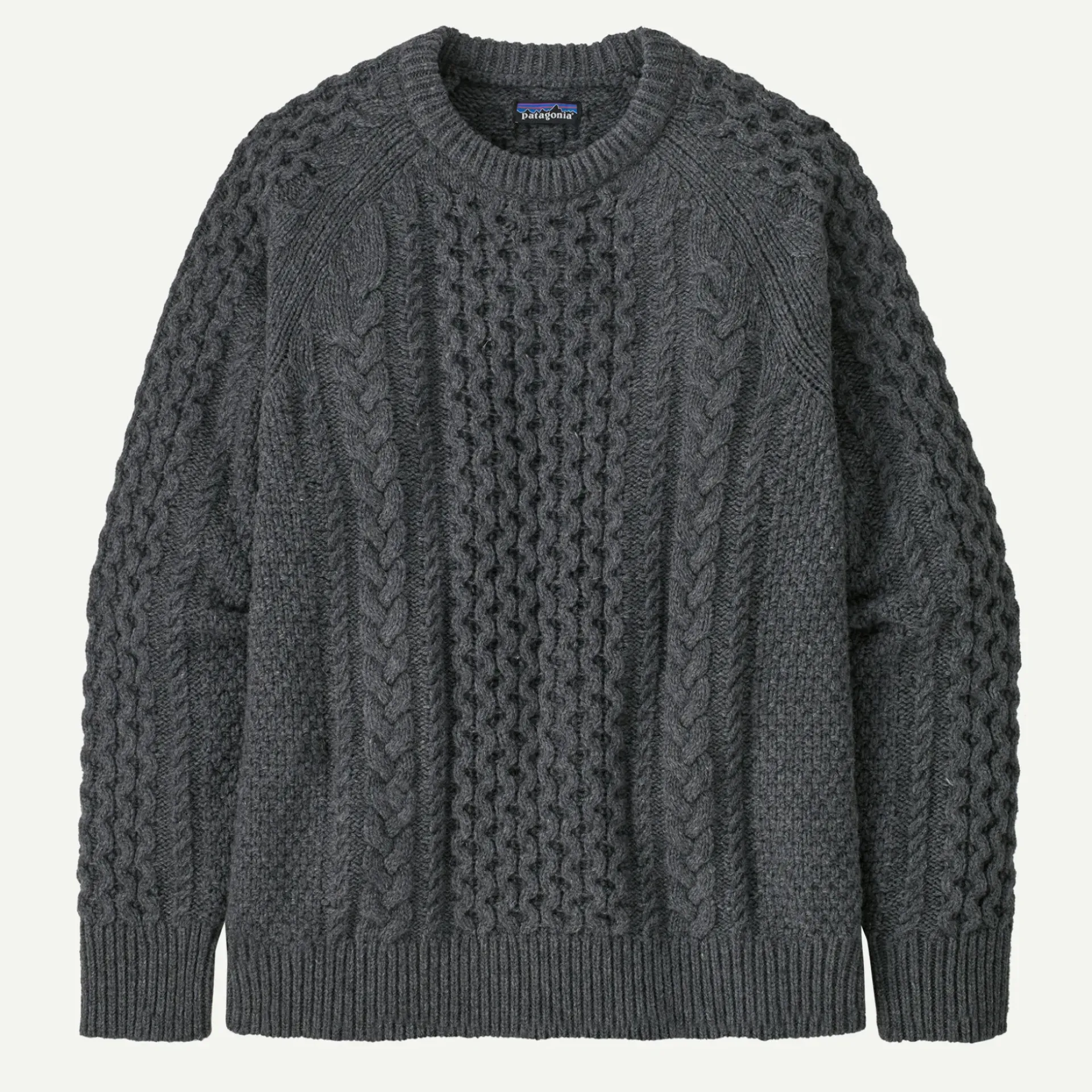 Best Recycled Wool-Blend Cable-Knit Crewneck Sweater Men's|Women’S