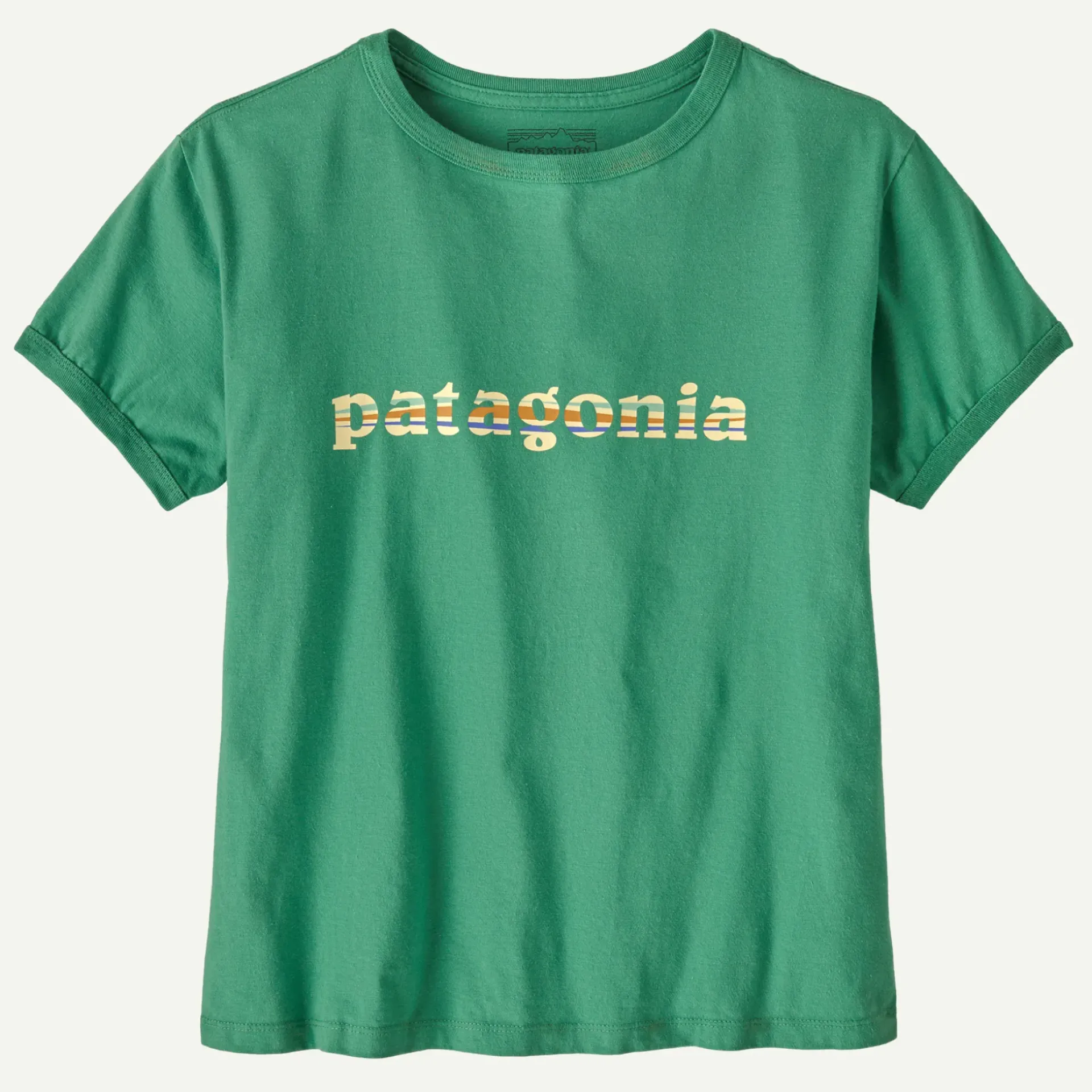 Online Women's '73 Text Logo Organic Ringer Tee Women T-Shirts|Short Sleeve