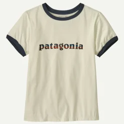 Online Women's '73 Text Logo Organic Ringer Tee Women T-Shirts|Short Sleeve