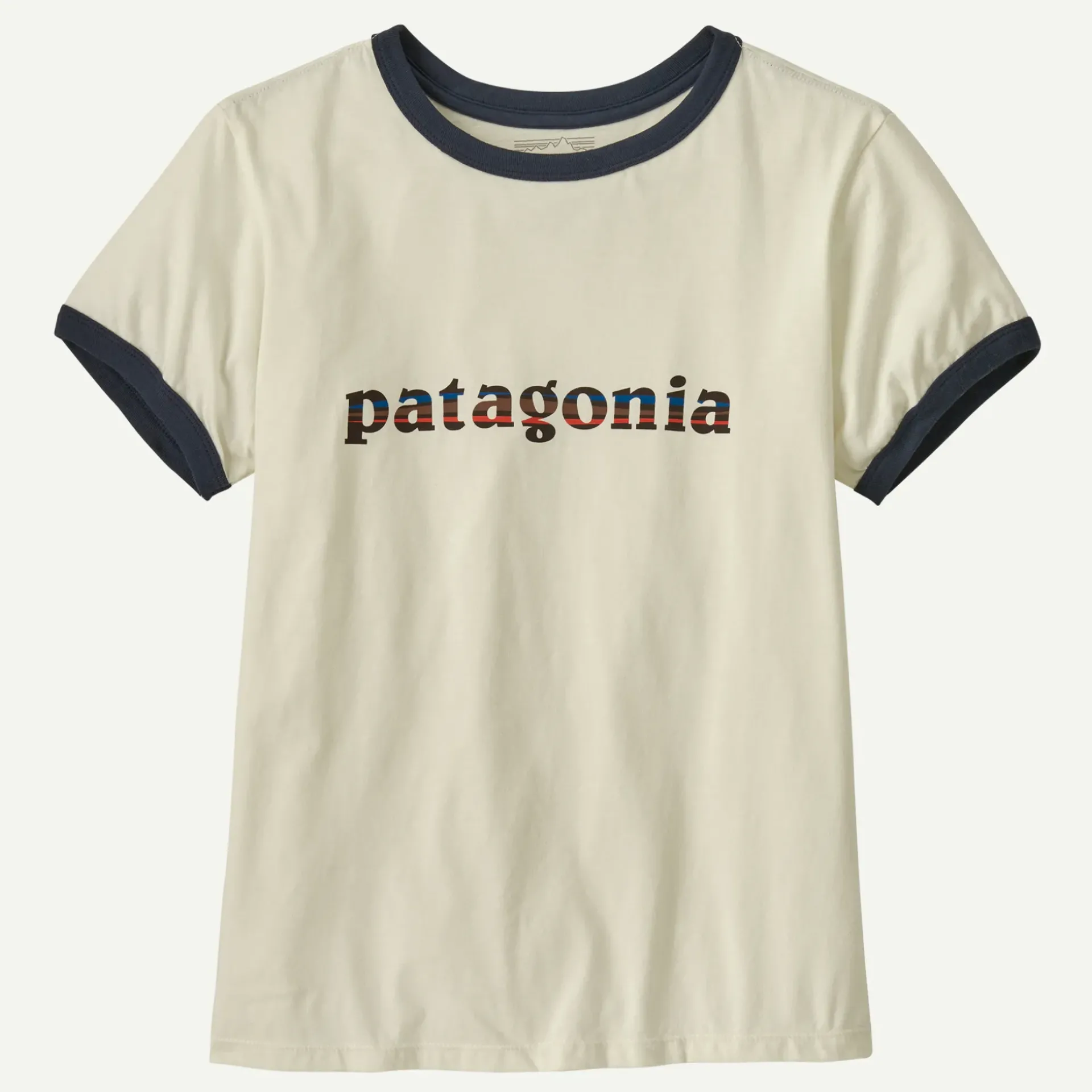Online Women's '73 Text Logo Organic Ringer Tee Women T-Shirts|Short Sleeve