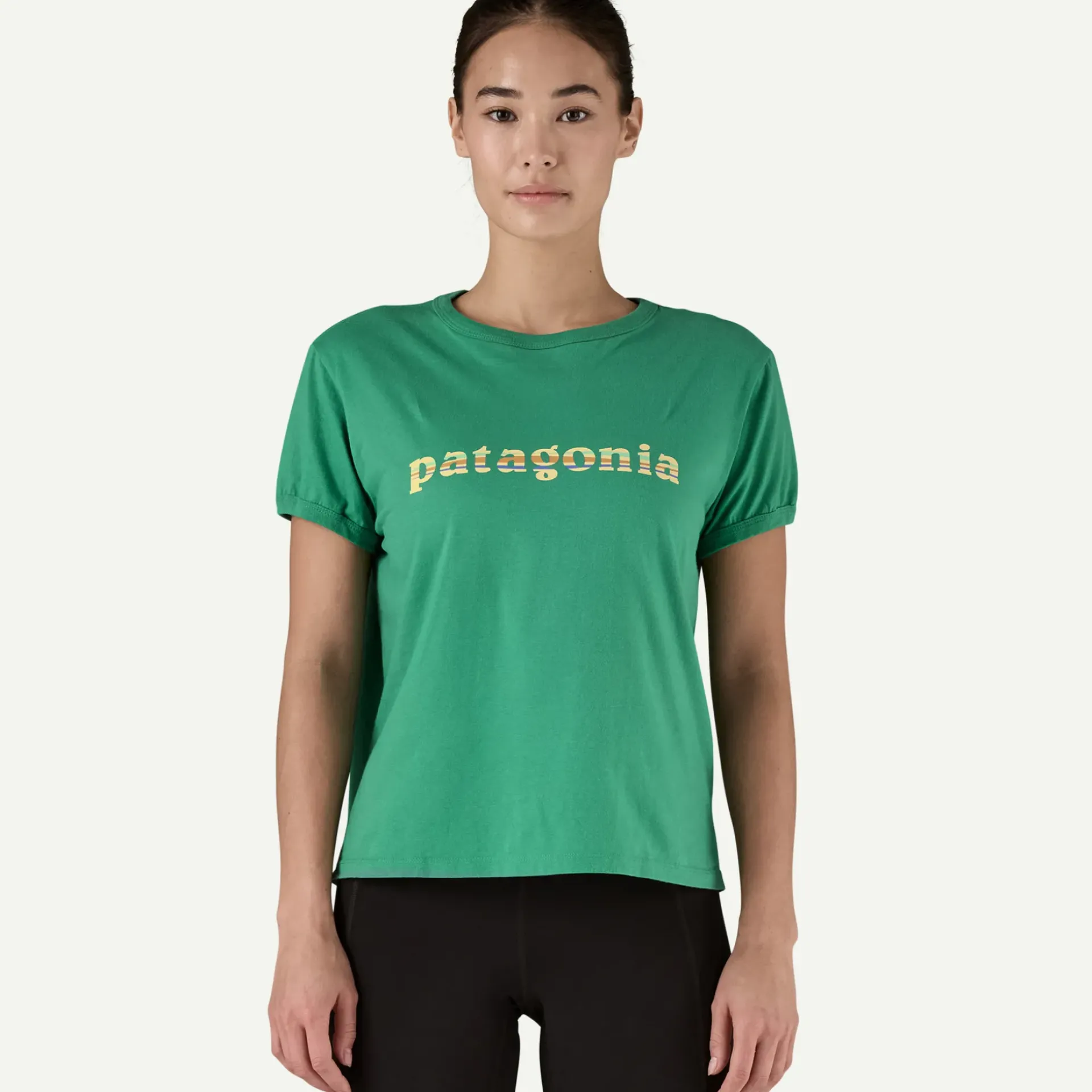 Online Women's '73 Text Logo Organic Ringer Tee Women T-Shirts|Short Sleeve