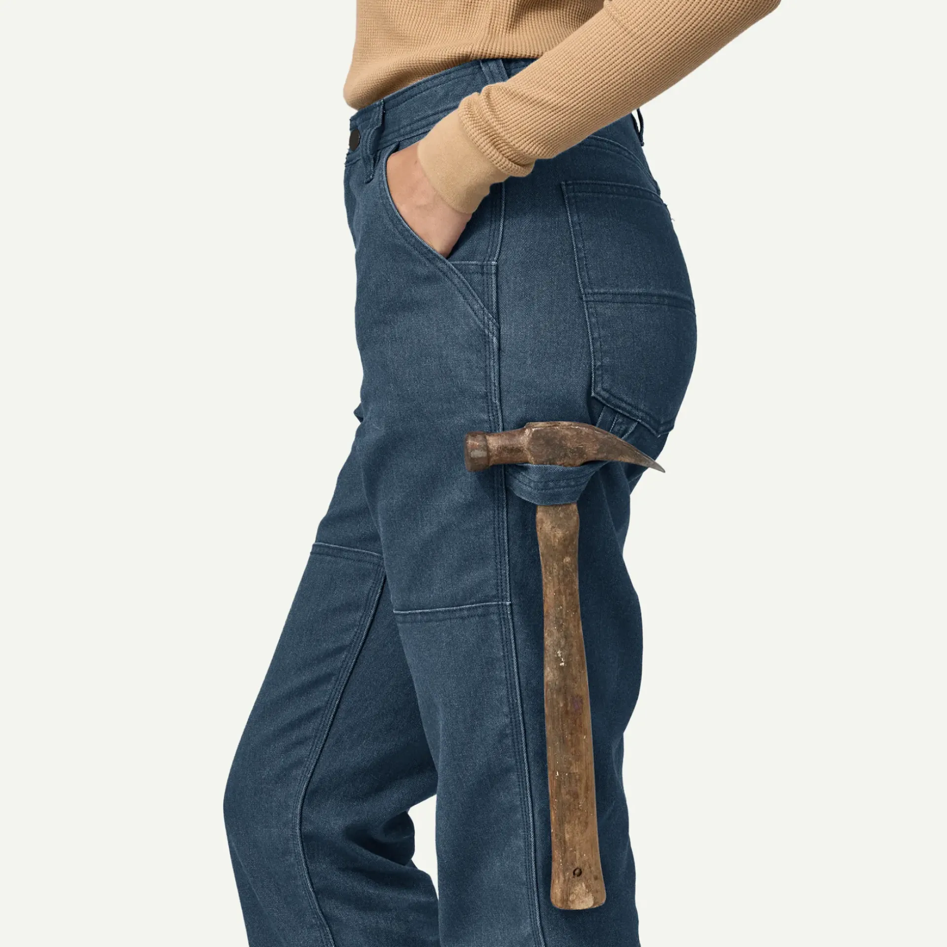 New Women's All Seasons Double Knee Work Pants - Short Women Pants & Jeans