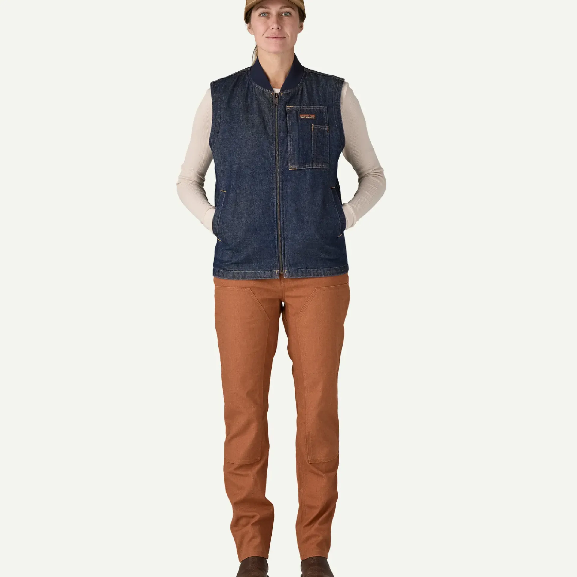 Clearance Women's Insulated Work Denim Vest Women Vests|Casual