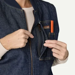 Clearance Women's Insulated Work Denim Vest Women Vests|Casual