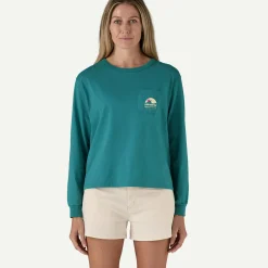 Discount Women's Long-Sleeved Applied Imagination Easy-Cut Organic Pocket T-Shirt Women T-Shirts|Long Sleeve