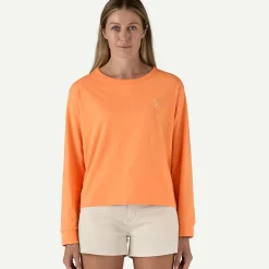 Hot Women's Long-Sleeved Swell Drifter Easy-Cut Organic T-Shirt Women T-Shirts|Long Sleeve