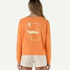 Hot Women's Long-Sleeved Swell Drifter Easy-Cut Organic T-Shirt Women T-Shirts|Long Sleeve