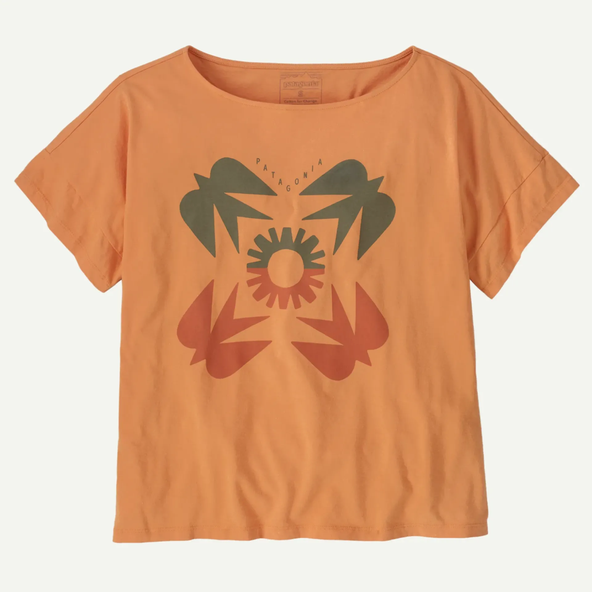 Women's Sunfirst Relaxed Drop-Sleeve Organic T-Shirt Women T-Shirts|Short Sleeve