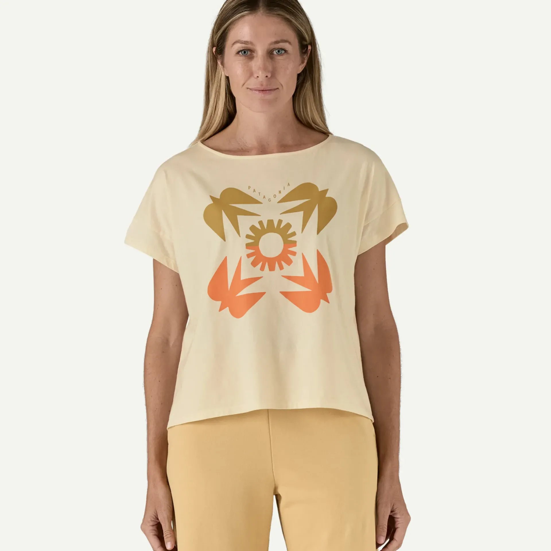 Women's Sunfirst Relaxed Drop-Sleeve Organic T-Shirt Women T-Shirts|Short Sleeve