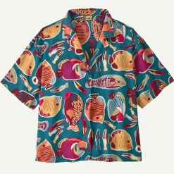 Women's Tidal Threads Shirt Women Button Down|Short Sleeve