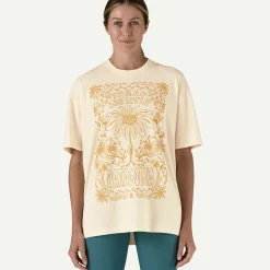 Women's Tread Lightly Oversized Organic T-Shirt Women T-Shirts|Long Sleeve